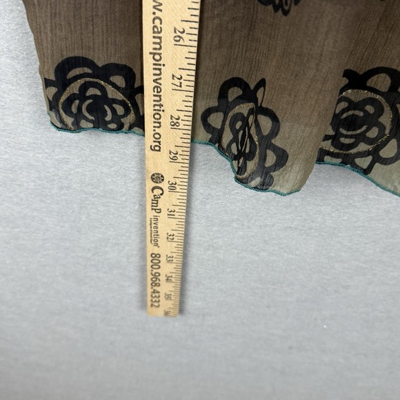 Agaci-too Teal Brown Y2K Tank Top Boho Whimsygoth Witchy Retro Sexy Size S - Picture 6 of 10